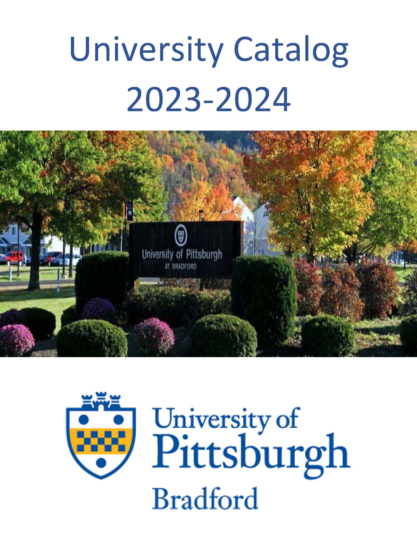 University of Pittsburgh Bradford Acalog ACMS™